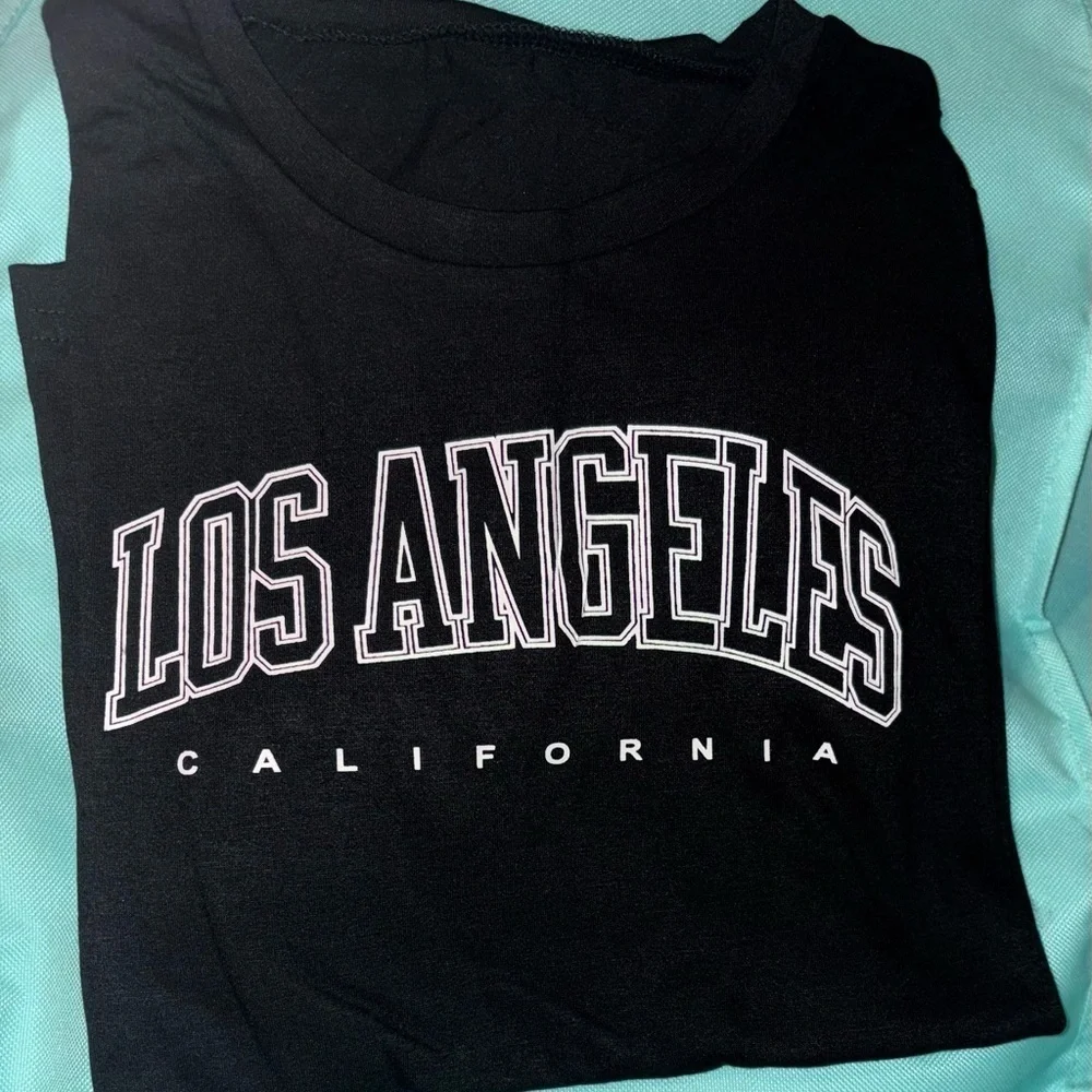 🆕 Los Angeles California Kids' Black T-Shirt (14-16)